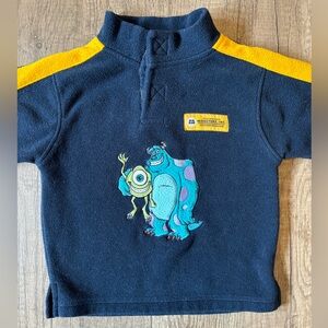 Vintage 2000s Y2K Kids Headquarters Monsters Inc Fleece Sweatshirt Toddler 18M